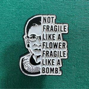 Ruth Bader Ginsburg Enamel Pin